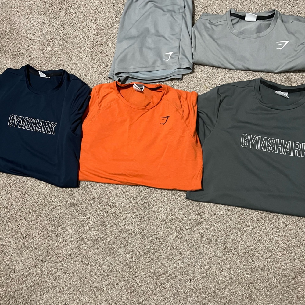 GymShark Lot - gym shark t shirts medium 6 pc lot 5 shirts one shorts